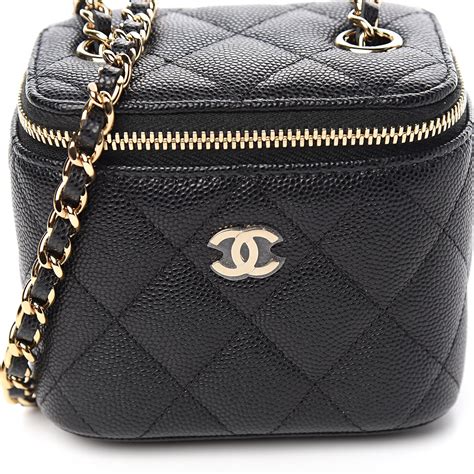 mini chanel vanity case|chanel vanity case bag small.